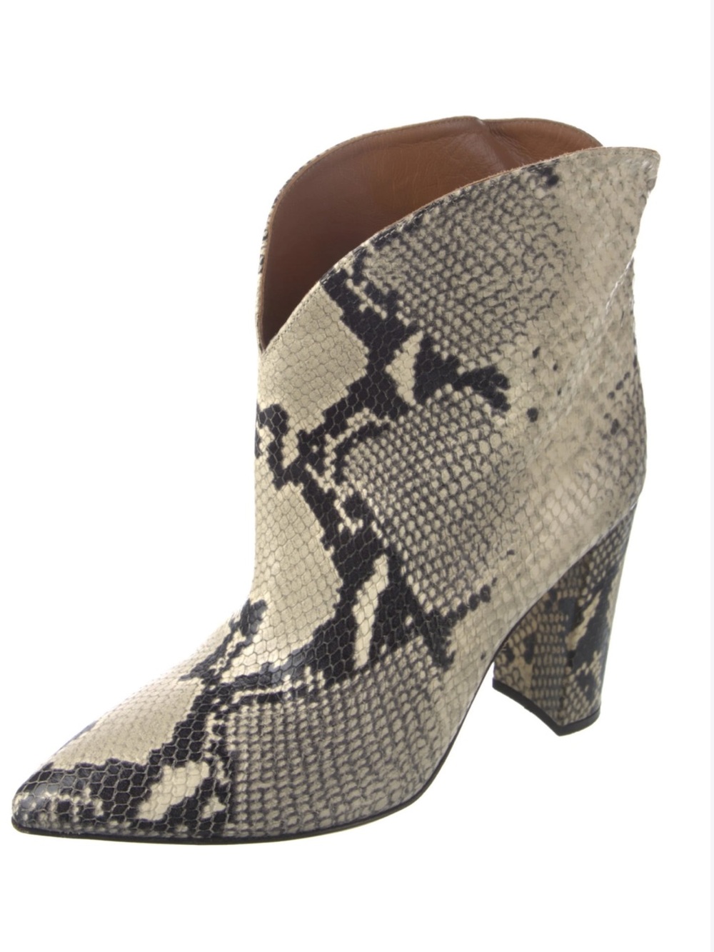 Paris Texas Embossed Leather Animal Print Boots